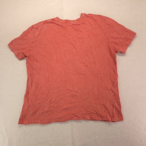 The Rolling Stones Band Crew Neck Short Sleeve T Shirt Mens Size L Orange - Picture 9 of 9